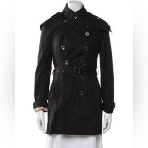 Burberry Brit Chelsea Trench Coat, Black Size 2